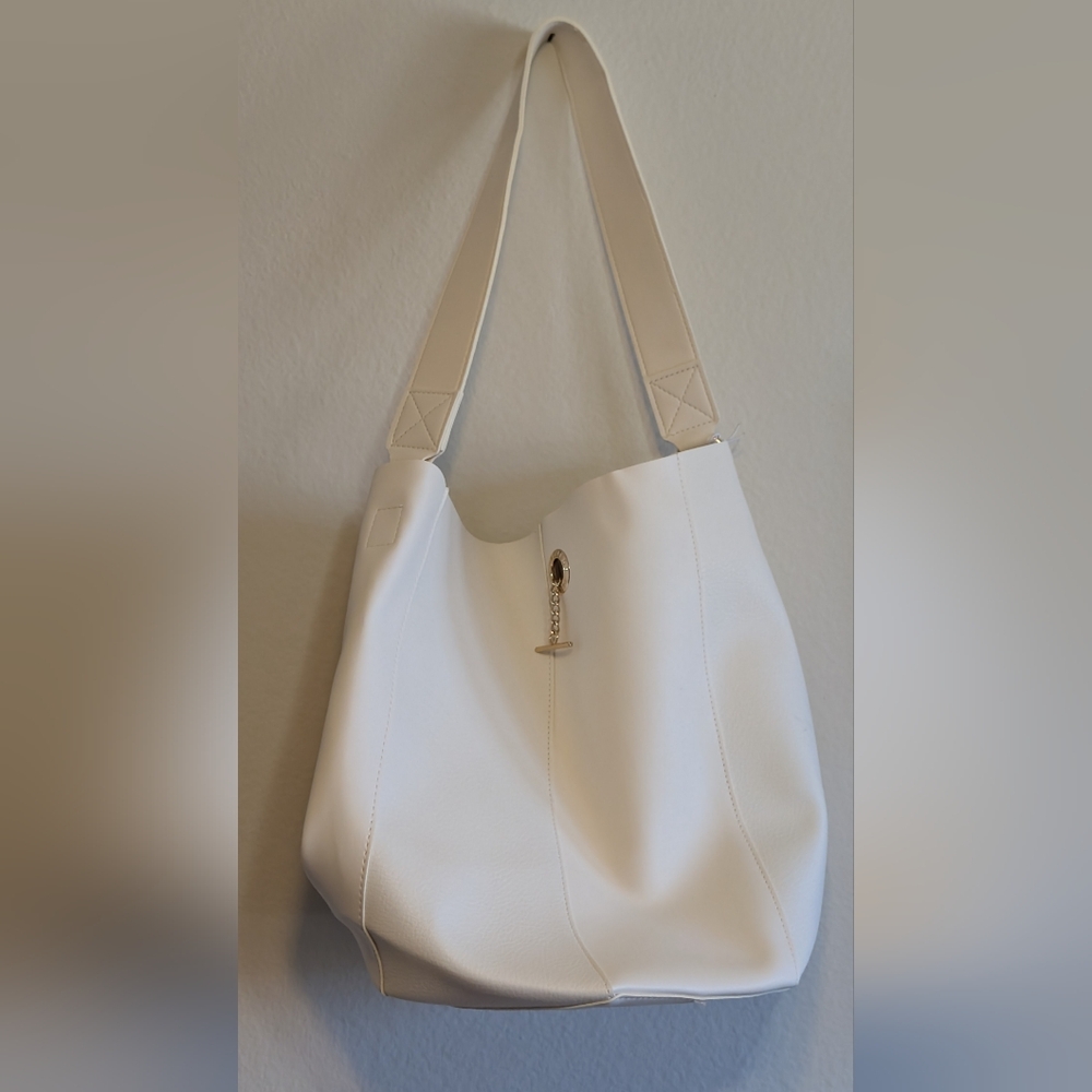 Donna Karan Cream Tote Bag